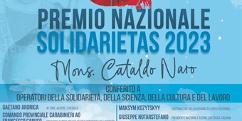 Racalmuto: Premio Nazionale Solidarietà 2023